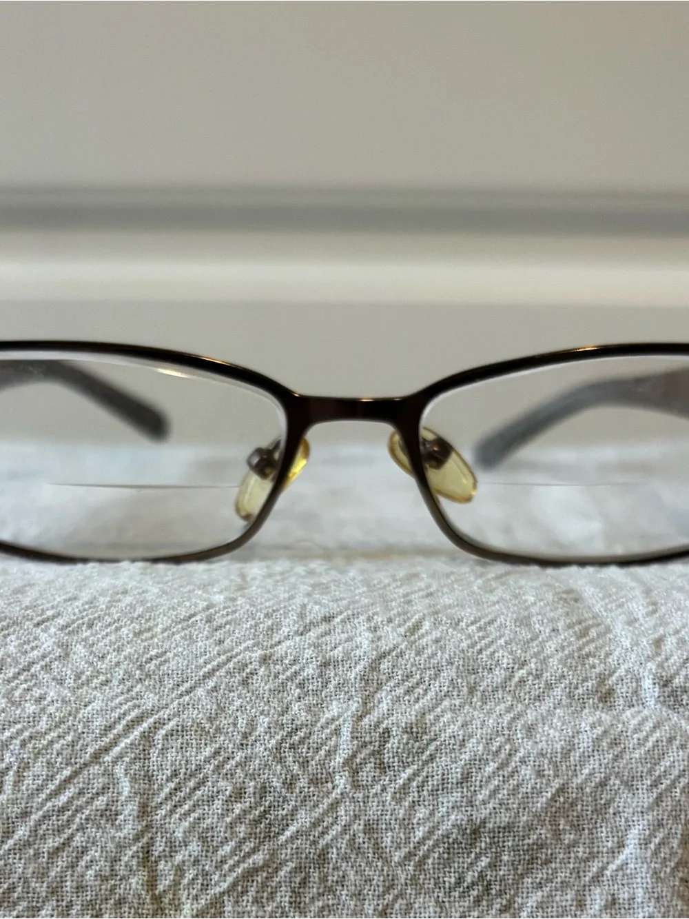 Tory Burch Vintage Brown Gradient Rectangular Optical Glasses